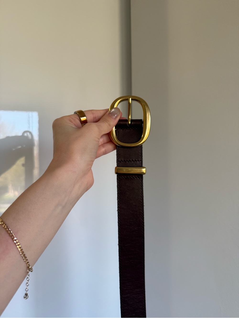 Brown/Brass Aritzia Belt - Picture 1 of 3